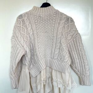 Zara CHUNKY KNIT SWEATER